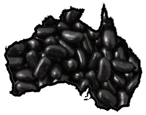 Aussie Glucose Black Jelly Beans