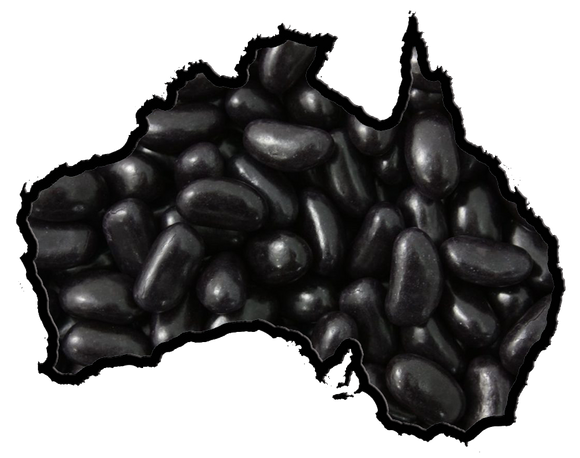 Aussie Glucose Black Jelly Beans