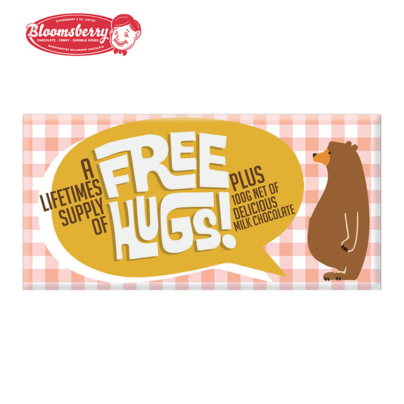 Bloomsberry Free Hugs Milk Chocolate 100g