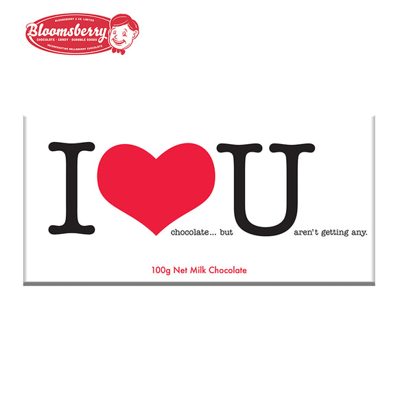 Bloomsberry I Love You Milk Chocolate 100g