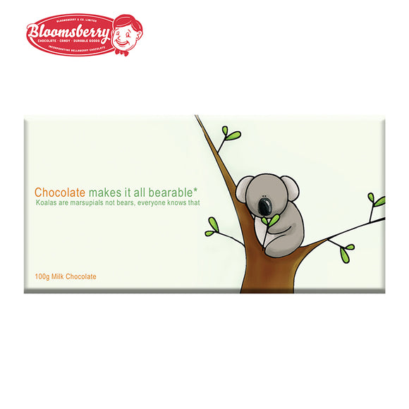 Bloomsberry Koala Bearable Milk Chocolate 100g