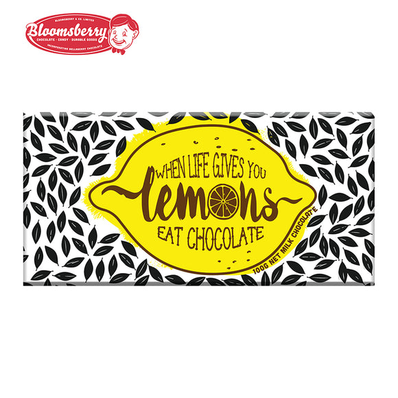 Bloomsberry Life Gives You Lemons Milk Chocolate 100g