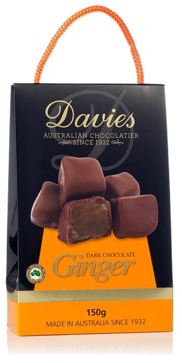 Davies Carry Me Away Dark Chocolate Ginger 150g