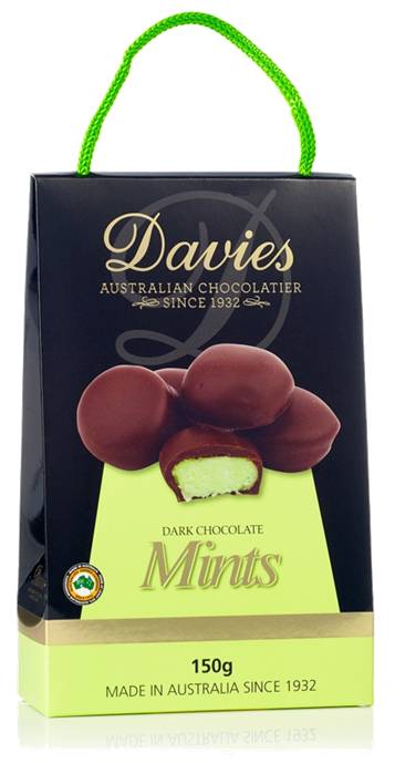 Davies Carry Me Away Dark Chocolate Mints Creams 150g