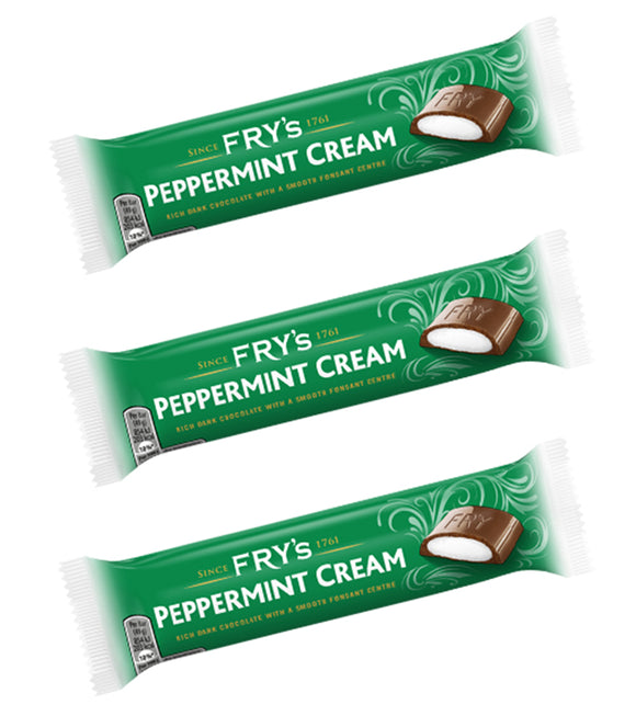Frys Cream Bar Peppermint 3 x 49g Bars
