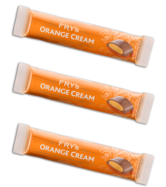 Frys Cream Bar Orange 3 x 49g Bars