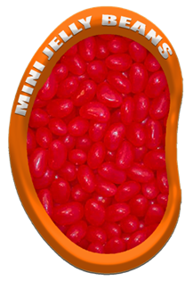 Jelly Beans Mini Red Strawberry Flavoured