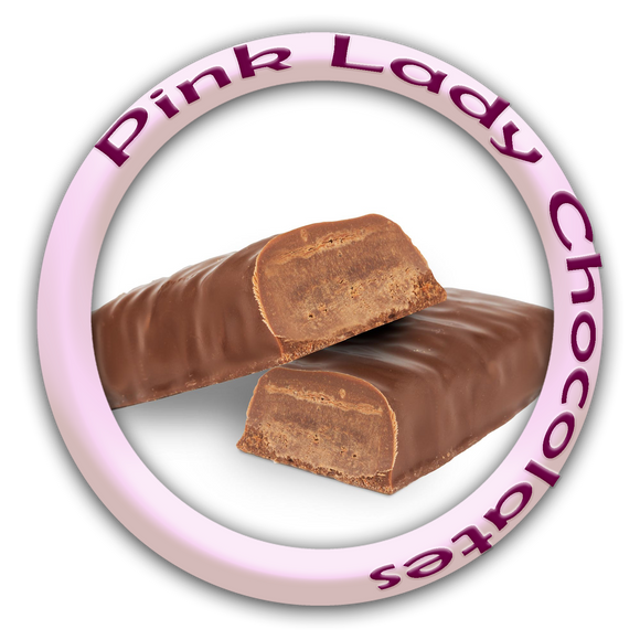 Pink Lady Milk Chocolate Caramel Fudge Bars 4 Piece
