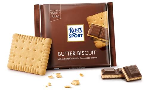Ritter Sport Milk Chocolate Butter Biscuit 100g