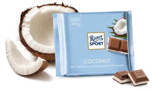 Ritter Sport Milk Chocolate Coconut 100g