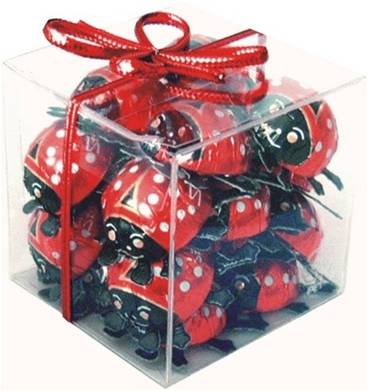 Storz Milk Chocolate Lady Bugs Cube Gift Pack 125g (20 Pieces)