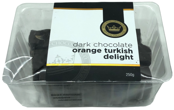 RRC Tubs Dark Chocolate Orange Turkish Delight 250g