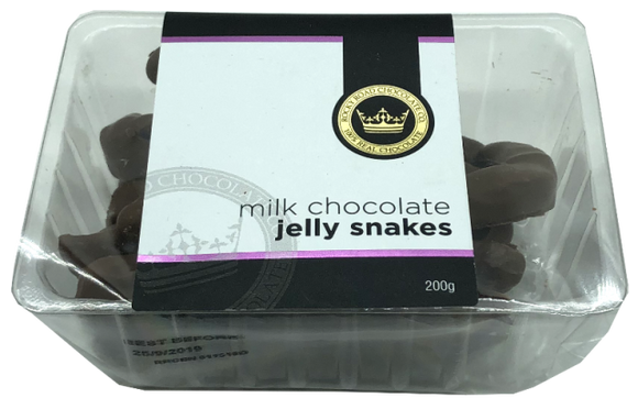 RRC Tubs Milk Chocolate Chocolate Snakes 200g